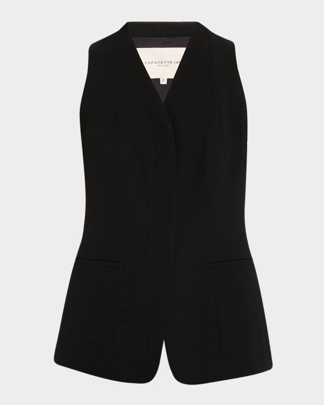 Tailored Finesse Crepe Vest